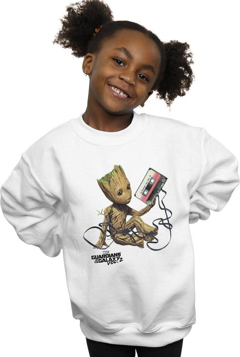 Actual product image Girls Guardians Of The Galaxy Groot Tape Sweatshirt (152, 158)