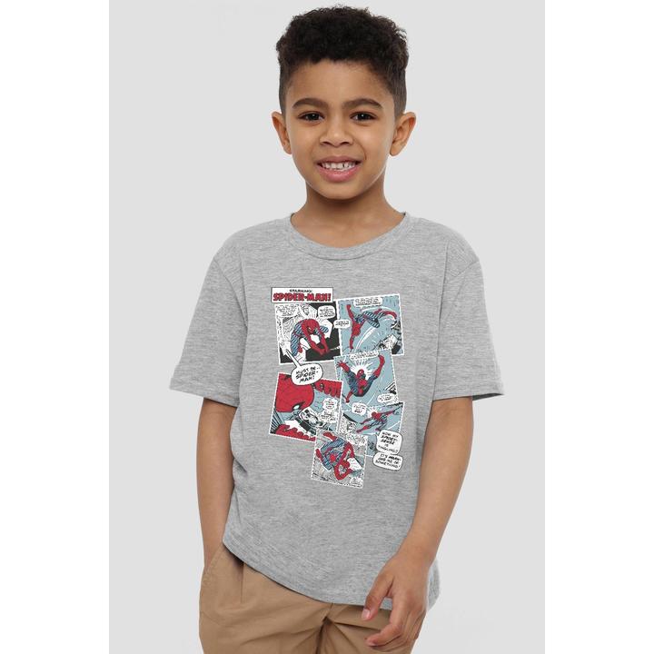 Actual product image Spiderman Childrens/Kids Panel Collage T-Shirt (104)