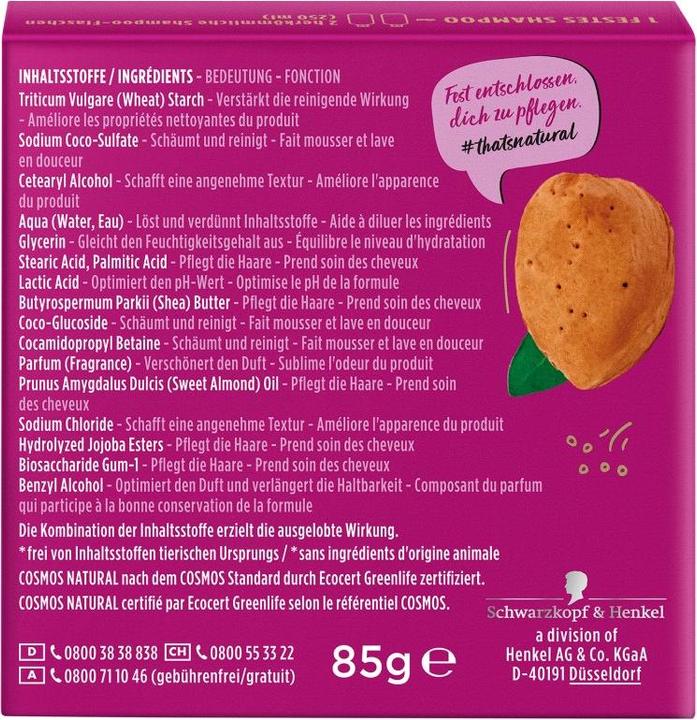 Image du produit Nature Box Shampooing Volume Fermeté Huile d'Amande (Shampoing solide)