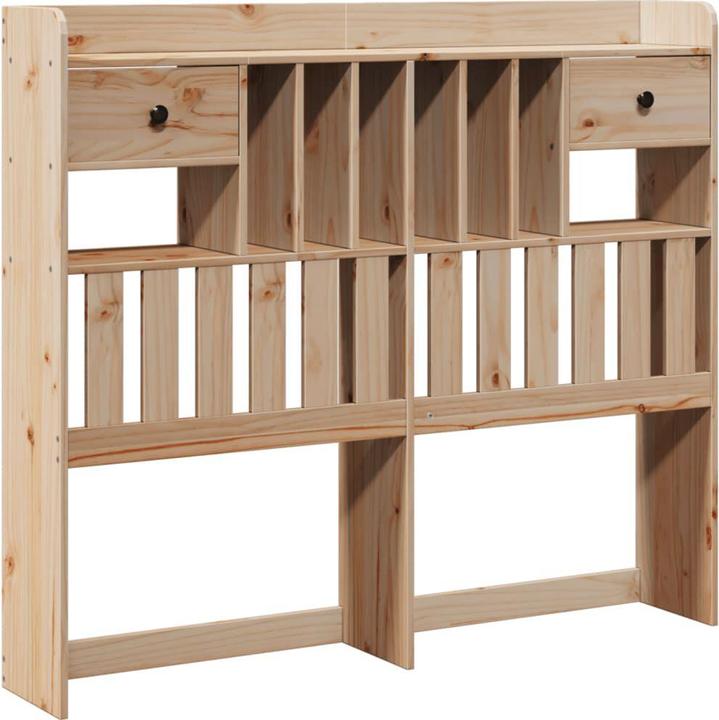 Produktbild VidaXL Kopfteil Bettkopfteil Betthaupt mit Stauraum 120cm Massivholz Kiefer