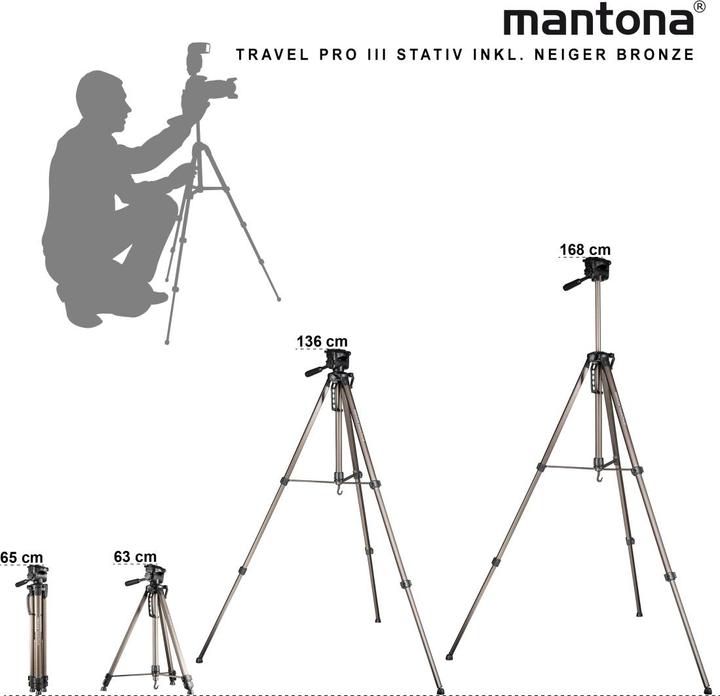 Immagine prodotto mantona Basic Travel Pro III bronzo (Metallo)