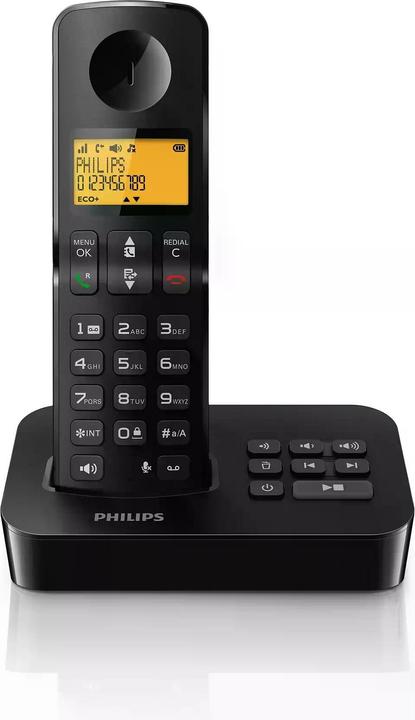 Philips Schnurlostelefon D2651B Schwarz