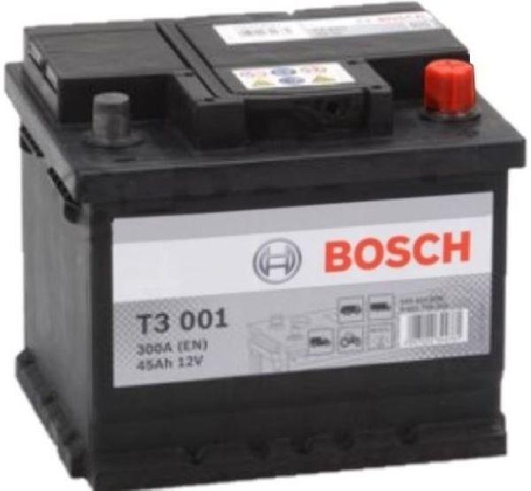 Actual product image Bosch Automotive Starter battery T3 001 (12 V, 45 Ah, 300 A)