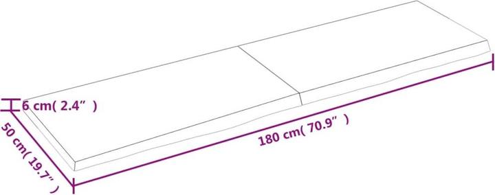 Image du produit VidaXL Gianna (180 x 50 x 6 cm)