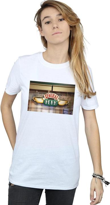 Actual product image Friends Womens/Ladies Central Perk Photo Cotton Boyfriend T-Shirt (M)