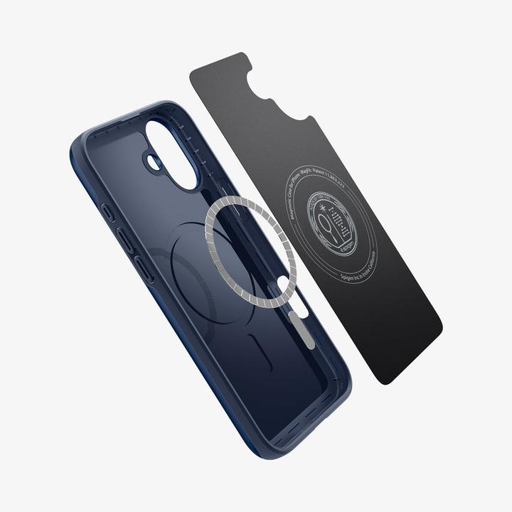 Productafbeelding Spigen Thin Fit (MagFit) iPhone 16 Plus hoesje marineblauw (Apple iPhone 16 Plus)