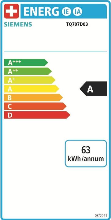 Energie-Label Siemens EQ700 Integral (EU-Stecker)