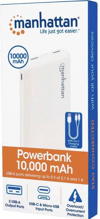 Actual product image Manhattan Powerbank (10000 mAh, 5 W, 37 Wh)