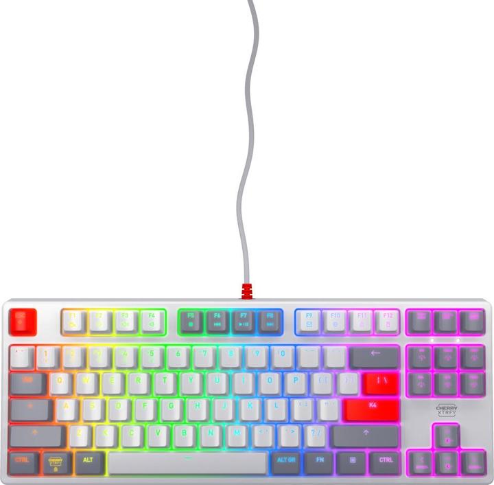 Actual product image CHERRY XTRFY K4V2 TKL keyboard, retro (US, Cable)