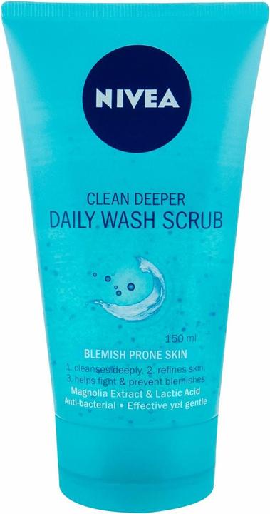 NIVEA Clean Deeper Daily Wash Scrub (Esfoliazione, 150 ml)