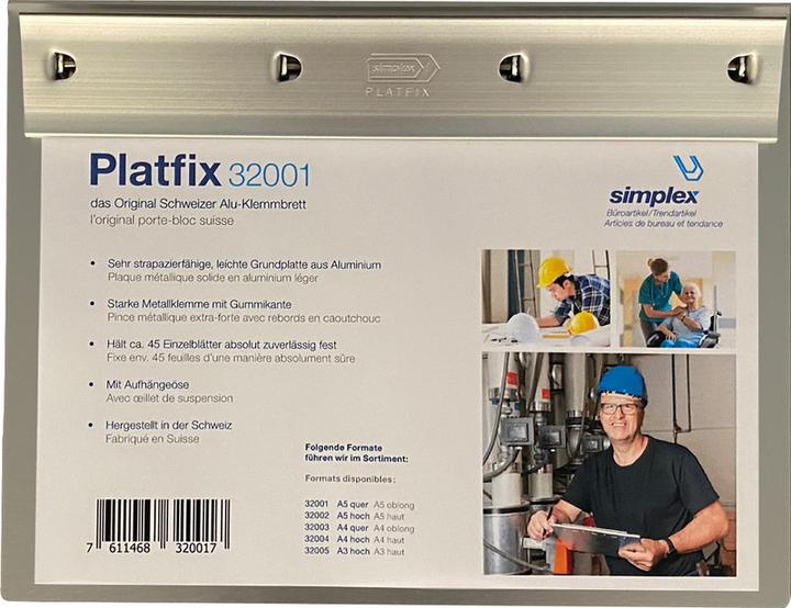 Immagine prodotto Simplex Tavoletta per scrivere Platfix (23,5 x 18 cm)