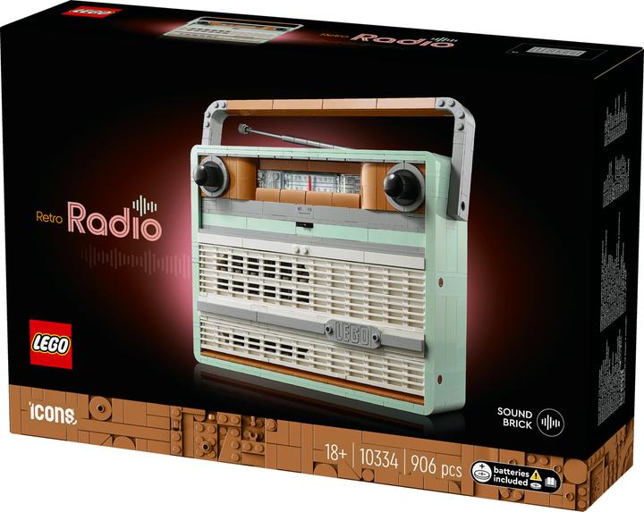 Actual product image LEGO Retro portable radio (10334, LEGO Icons, LEGO Rare Sets)