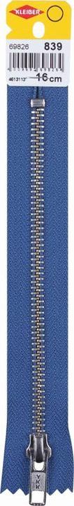 Actual product image Kleiber Zip fastener, metal, length: 160 mm, jeans blue (16 cm)