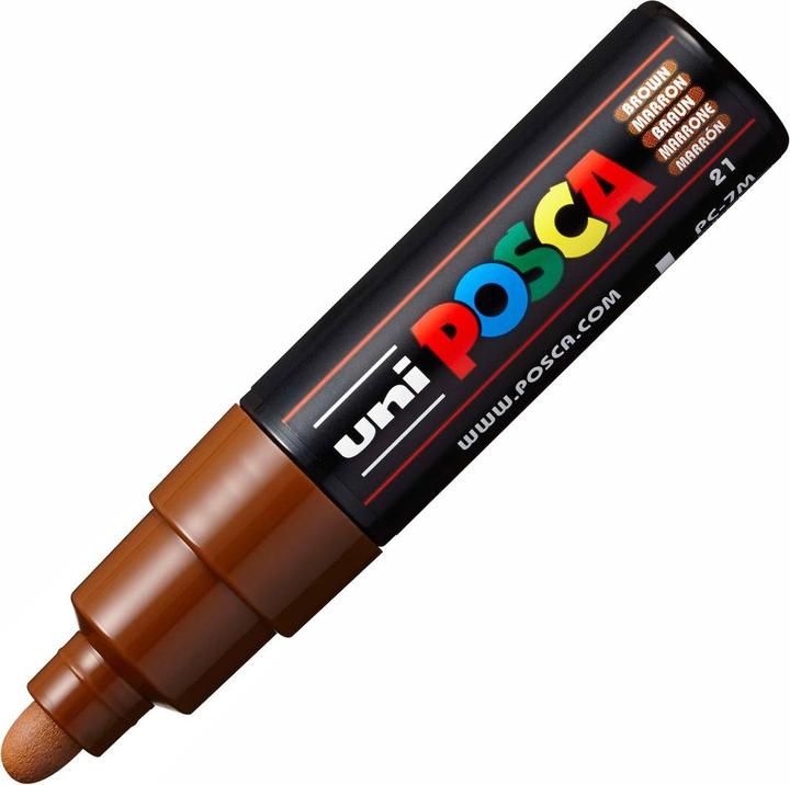 Immagine prodotto Posca Marchio PC-7M a punta tonda (Marrone, 5.50 mm, 1 x)