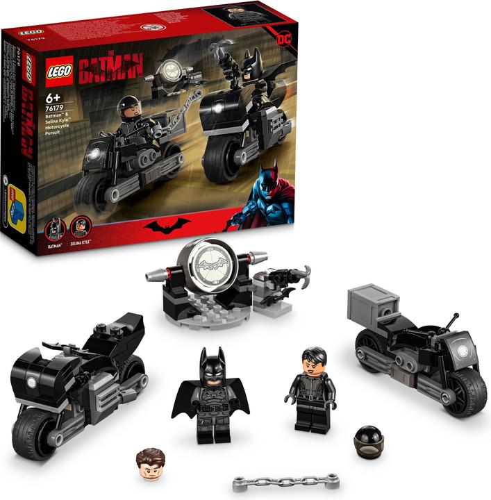 Produktbild LEGO Batman und Selina Kyle: Verfolgungsjagd auf dem Motorrad (76179, LEGO DC)