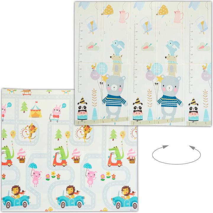 Actual product image Relaxdays Play mat with animals (195 x 175 x 1.5 cm)