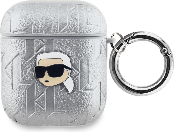 Image du produit Karl Lagerfeld AirPods 1/2 PU Embossé Tête Karl Case (Manchon pour casque d'écoute)