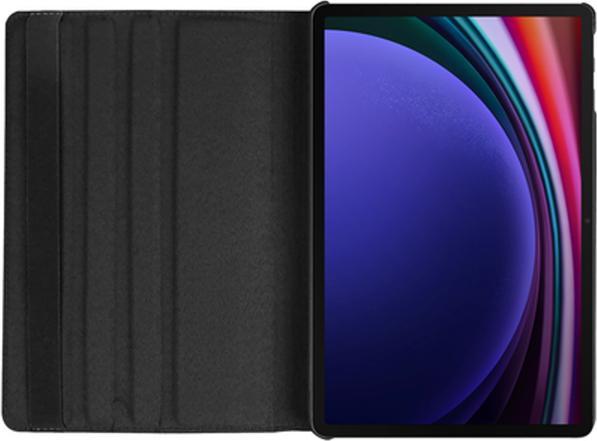 Actual product image Just in Case Pu-Leather Rotating 360 Book Cover Black Samsung Galaxy Tab S9+/S9 FE+/S10+ (Galaxy Tab S9+, Galaxy Tab S10+, Galaxy Tab S9 FE+)