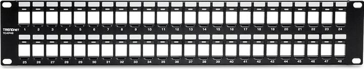 Actual product image Trendnet TC-KP48 patch panel (blank panel)
