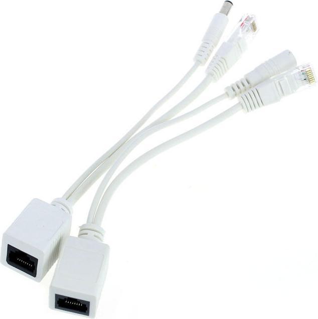 Allnet Passives Injektor Adapter Kabel Set DC Hohlstecker Adapter 5.5 mm gerader Stecker