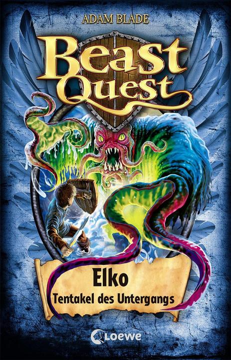 Actual product image Beast Quest 61 - Elko, Tentakel des Untergangs (German, Adam Blade, Loewe children's books, Sandra Margineanu, 2021)