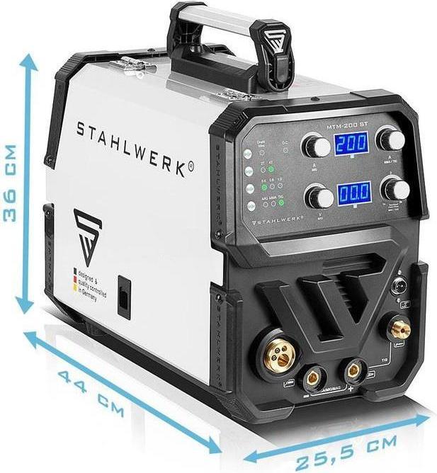 Image du produit Stahlwerk Soudeuse combinée MTM-200 ST 3-en-1 avec dévidoir de fil synergique 200 A