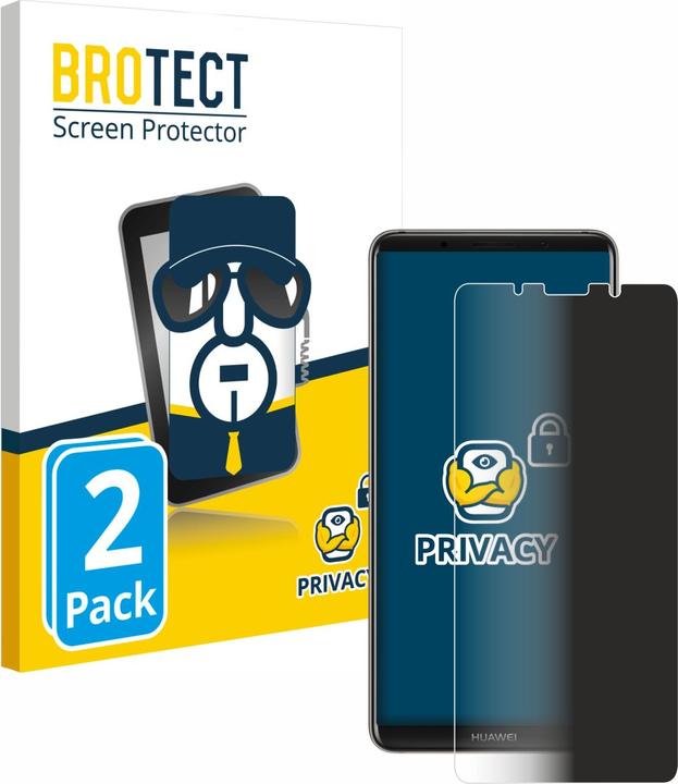 Productafbeelding BROTECT Anti-spionnetje privacyfolie Beschermfolie tegen blauw licht (2 Stuk, Huawei Mate 10 Pro)