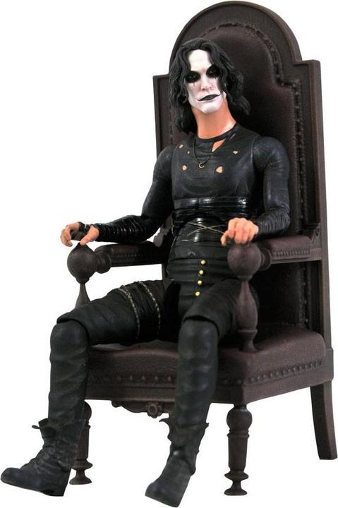 Actual product image The Crow figurine Deluxe Eric Draven in Chair SDCC 2021 Exclusive 18cm