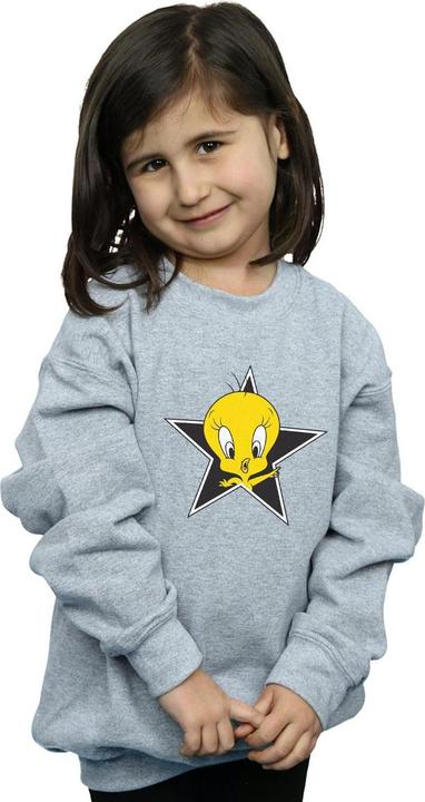 Actual product image Looney Tunes Girls Tweety Pie Star Sweatshirt (116)