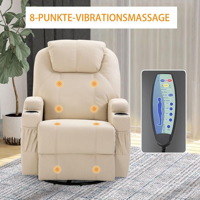 Immagine prodotto Swisshandel24 Poltrona relax con funzione reclinabile poltrona massaggiante elettrica 5 modalità di massaggio