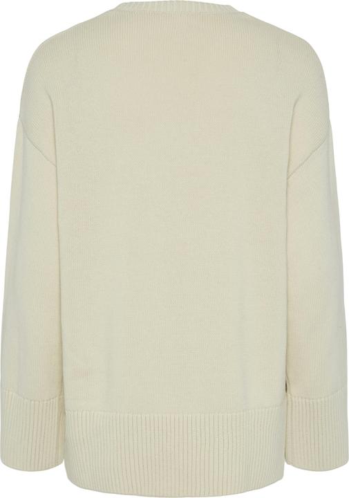 Actual product image Pieces Pcava Ls O-Neck Slit Knit Noos (XS)
