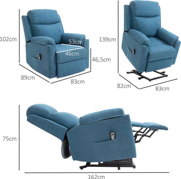 Actual product image Homcom Reclining chair with reclining function