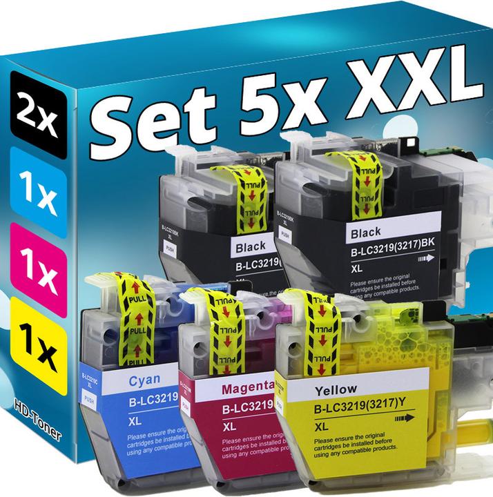 Image du produit Druckfuxx Set 5x XL Patronen kompatibel BROTHER MFC J5330DW J5335DW J5730DW J593