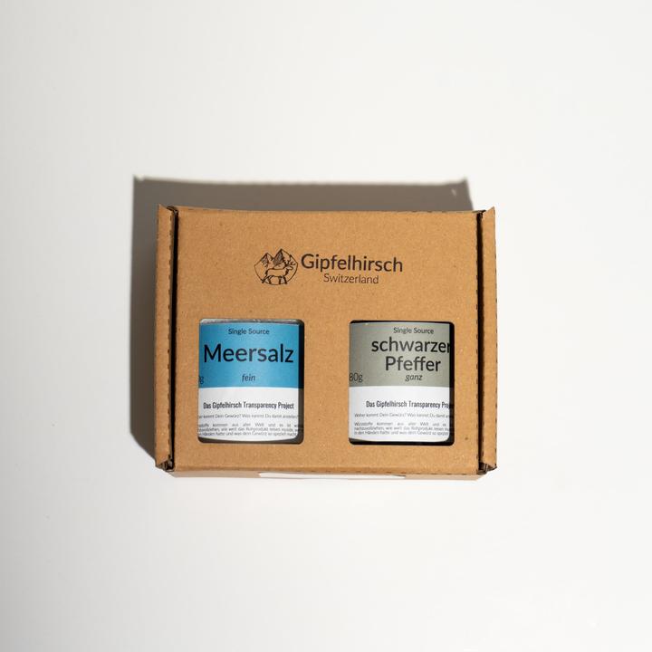 Gipfelhirsch Confezione regalo: Sale e pepe Basic (250 g)