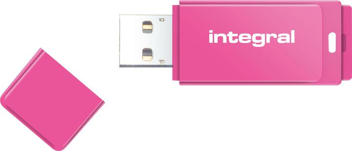 Actual product image 32GB USB2.0 DRIVE NEON PINK (32 GB, USB-A)