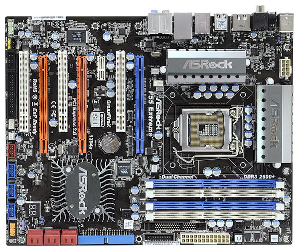 Produktbild AsRock P55 Extreme, Intel P55, LGA1156, SLI, CFX (LGA 1156, Intel P55, ATX)