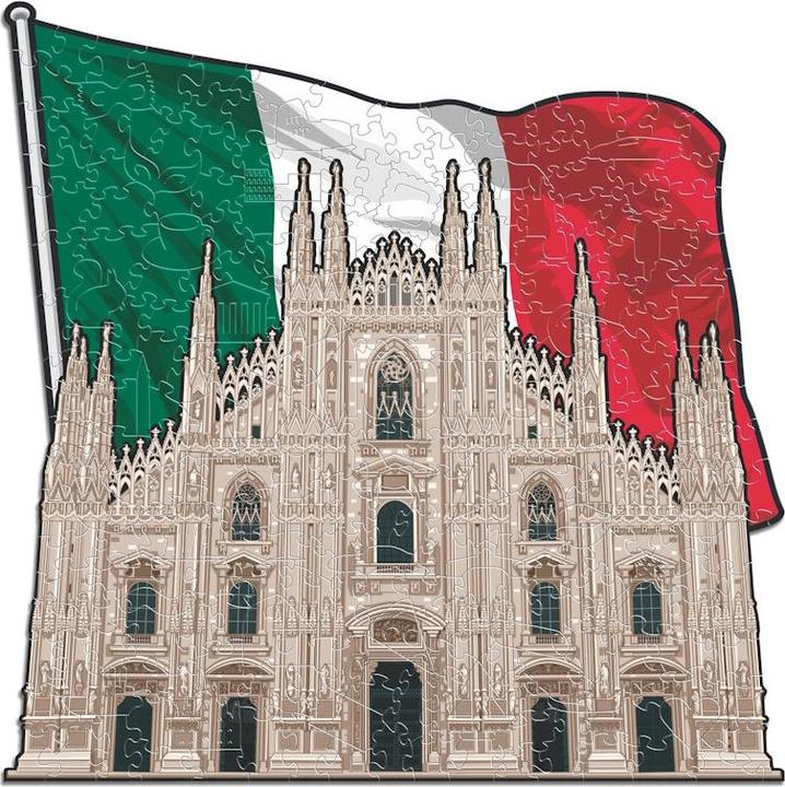 Actual product image Iconic Milan Cathedral - Monument Wooden Puzzle Size M (270 pieces) (270 pieces)