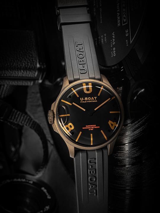 Actual product image U-Boat 9548 Darkmoon Brown Vintage men's watch 44mm 5ATM (Analogue wristwatch, 44 mm)