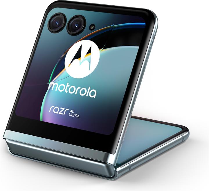 Produktbild Motorola Razr 40 Ultra (256 GB, Glacier Blue, 6.90", SIM + eSIM, 12 Mpx, 5G)