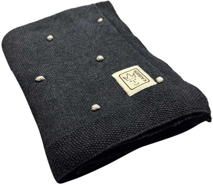 Produktbild Kaiser Babydecke Knots dark grey/knot natural 80 x 100 cm (80 x 100 cm)