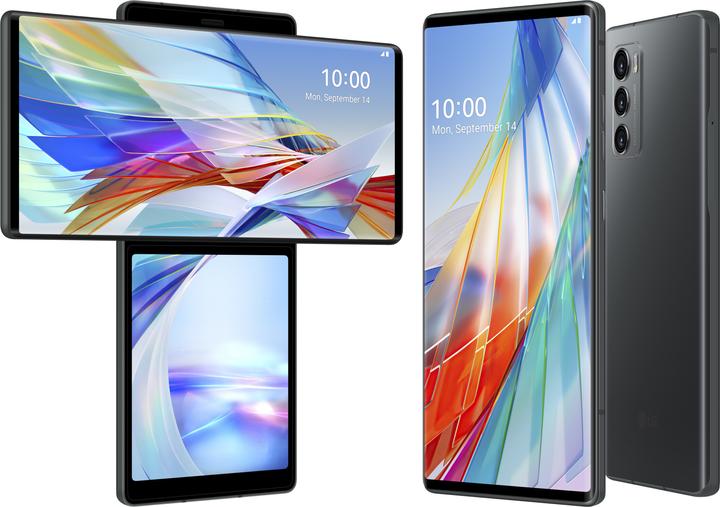 Produktbild LG Wing (128 GB, Aurora Gray, 6.80", Hybrid Dual SIM, 64 Mpx, 5G)