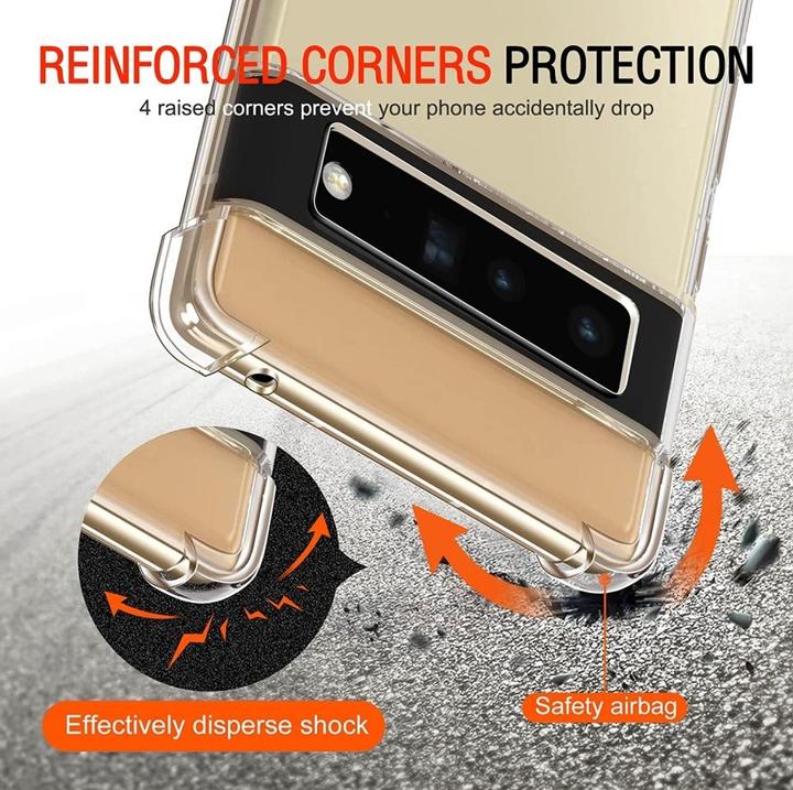 Actual product image Screenguard Google Pixel 6 Pro Case Crystal Soft Airbag Bumper (Google Pixel 6 Pro)