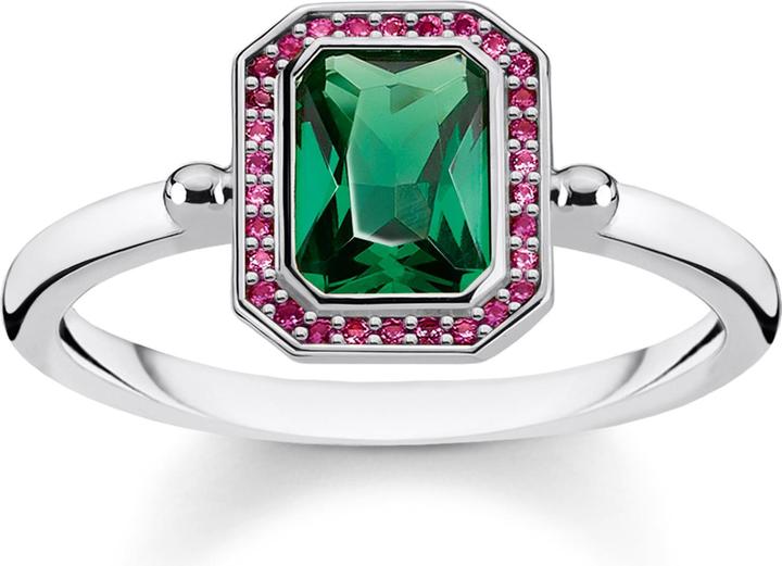 Image du produit Thomas Sabo Bagues Pierres Rouge & Vert argent Rouge & Vert (54, Argent 925)