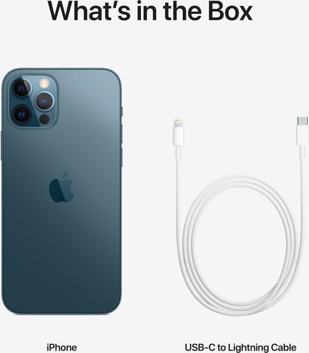 Produktbild Apple iPhone 12 Pro (256 GB, Pacific Blue, 6.10", SIM + eSIM, 12 Mpx, 5G)