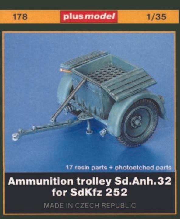 Actual product image Plus Model Sd. Anh. 32 Ammunition Trailer for SdKfz. 252