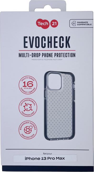 Actual product image tech21 Evo Check Case for iPhone 13 Pro Max - Black (Apple iPhone 13 Pro Max)