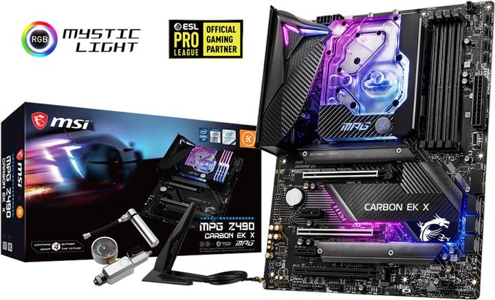 Produktbild MSI MPG Z490 CARBON EK X (LGA 1200, Intel Z490, ATX)