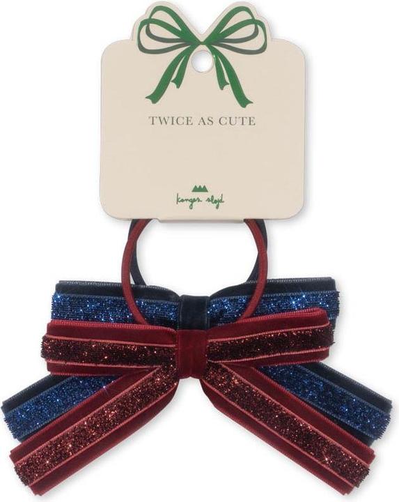 Actual product image Konges Slojd 2Pack Velvet Bow hair tie Blazer (Hair tie)