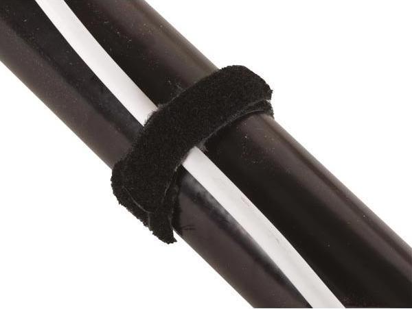 Produktbild Velleman KLETTKABELBINDER - SCHWARZ - 12.5 x 205 mm (10-tlg.) (Klettkabelbinder, 205 mm, 10 Stk.)