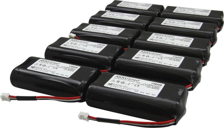 Actual product image AccuCell Battery suitable for Fresenius infusion pump Volumat Agilia - 179033-R2 - 10 pack (10 pcs., Device specific, 2200 mAh)